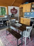 Cozy cabin right on the water! All bikers, skiers, fisherman and more welcome!