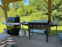 Luxurious Bell Tent on Ischua Creek at Campground Adventures