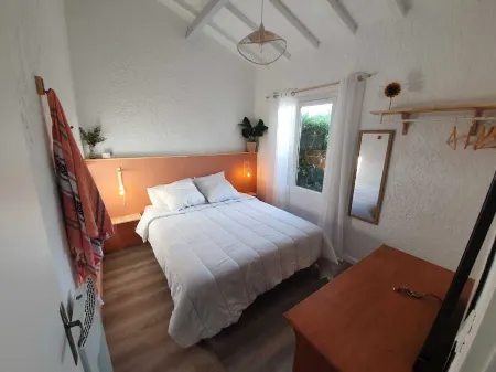 Double house interior patio 100m from the dune 8 to 9 pers