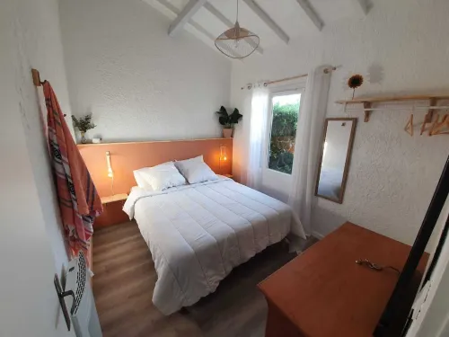 Double house interior patio 100m from the dune 8 to 9 pers