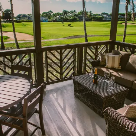 Luxury condo with central A/C and golf and ocean views