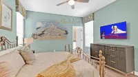private pool/communal pool/games room/themed bedrooms