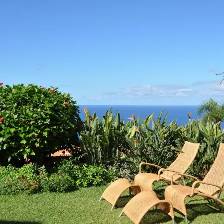 Comfortable home with a beautiful blooming garden and a view of the Atlantic