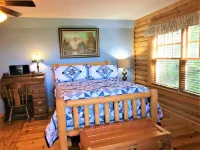 ALPINE LOG CABIN/COZY, COMFORTABLE, MODERN/BLUE RIDGE MOUNTAINS NEAR BOONE N.C.