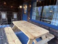 The perfect ADK log cabin getaway on 4 acres and 5 min. to town!