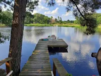 The Bluegill A-frame cabin at Bluegill Lake Cabins