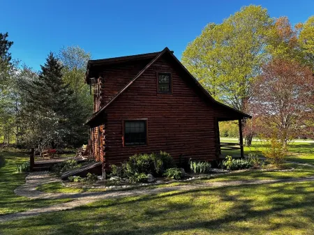 Cozy Harbor Springs cabin meticulously maintained on 4 acres.