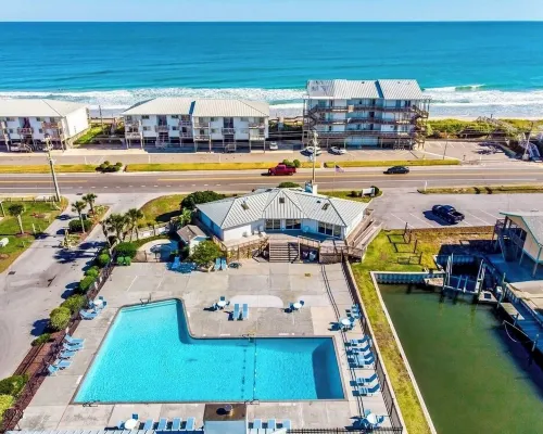 Best Views on the Island! Oceanfront, Sunsets, Boat Dock, Elevator, Pool, Fish! Hotels in Topsail