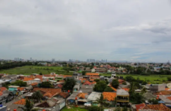 Minimalist Studio Apartment at Poris 88 with City View