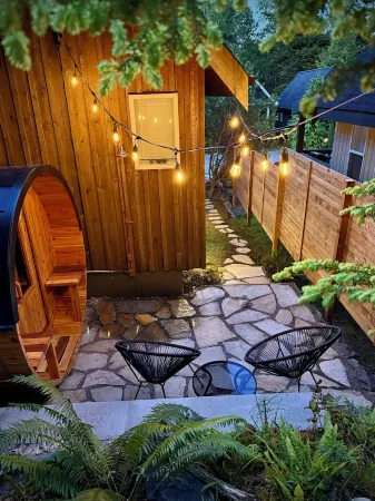 A wave from it all! Enjoy our newly renovated cabin to relax and unwind.