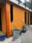 Rustic modern garden level suite
