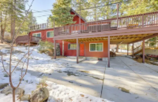 環繞甲板和燒烤架：靠近PCT的賴特伍德小屋 鄰近Wrightwood Public Library的酒店