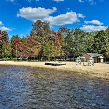 Pocono Lake Paradise w/ Private Beach & Dock!