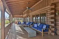 Hot Tub, Grill: Hilltop Log Cabin in Hot Springs! - 3-Star
