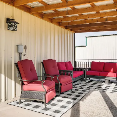 Fenced Yard: Modern Barndominium in Amarillo!