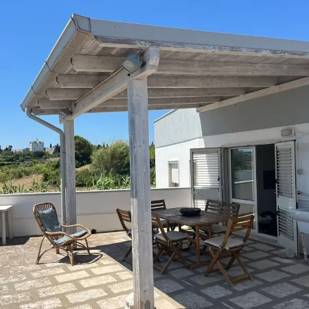Unique apartment with 2 large terraces,  4 mins walk from Otranto centre and sea