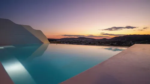 Mykonos Village - Bergblick