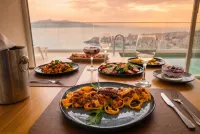 Sunset Shoreline Saranda - Sea View - Free Private Parking - Pool - Rooftop Pools