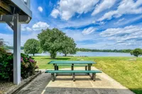 Lakefront Retreat With a Large Yard, Stone Fire Pit, Gazebo, Deck, & Dock - 4-Star