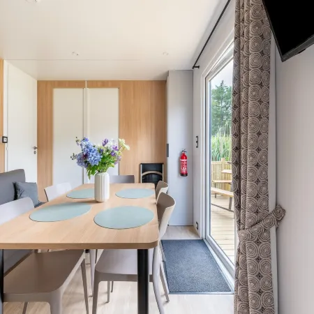 Nice family caravan in the countryside