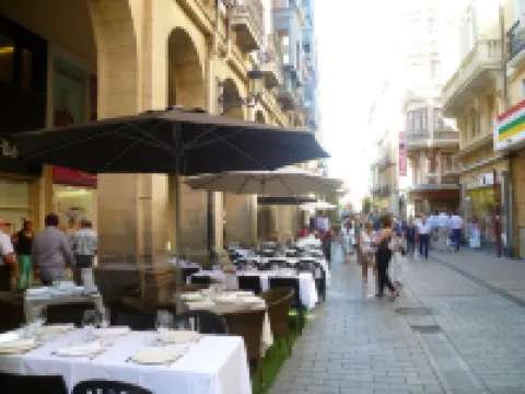 Apartment in center with free private parking.