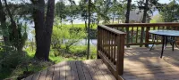 Very quiet Pacific City home with amazing river views from the deck!