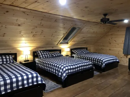 A quiet cove, the sunset and a sandy beach, on Lake Winnipesaukee