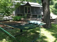 Creekside Cabin on 40 Acres, F/P, Campfire, Trail by Creek
