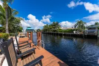 Canal Oasis W/ Private Dock & Poolside Paradise!