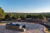 Private home on 40 acres surrounded by wide open space.