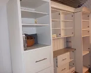 The Butterfly large Cabin with a king-size bed.  kitchenette and jacuzzi bathtub