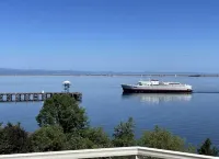 Elevated Waterfront Views with Wine Bar Next-Door Hotels in Port Angeles