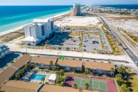 Poolside Deck and Tennis Court Views - Charming Coastal Escape