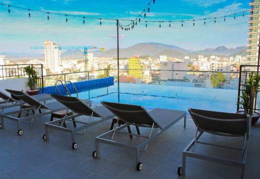 알레 나 트랑 호텔의 객실 내부 이미지