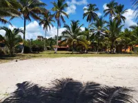 Family house on the beach 3/4 green area natural pool in the backyard