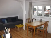 Studio with panoramic view, centrally located in d. Old town, quiet location with WLAN