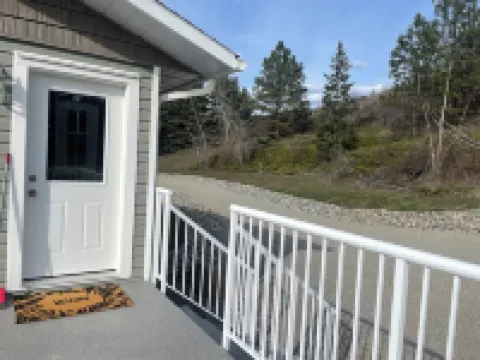 Relax on the deck and enjoy the beautiful lake views, in the North Okanagan