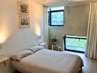 Contemporary architecture near the beach. Hotels near Anaco