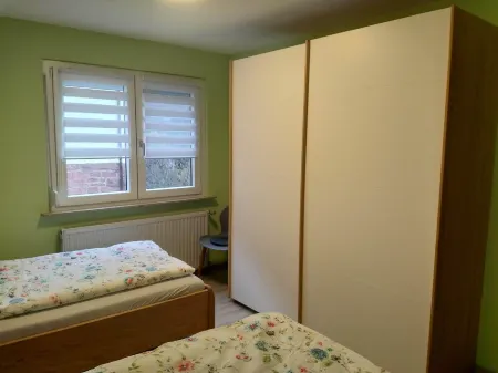 Vacation apartment Morretalblick/Odenwald renovated with wonderful view. Roof terrace and wall box