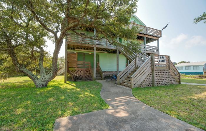 แฝด Hatteras ที่เงียบสงบ พร้อมระเบียง ~ 1 ไมล์ถึงชายหาด