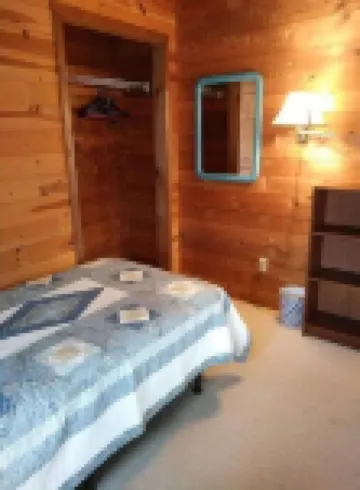 Log Cabin in Farm Country Setting