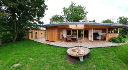 Hunting lodge in the green