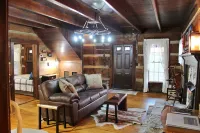 Rustic Retreat, a pre Civil War log cabin.