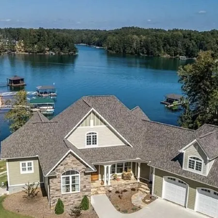 New! Lakefront with Views from Every Window - With Dock, Fire Pit, BBQ, Kayaks