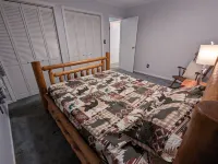 Cozy lake view home, centrally located with lake access and private dock!