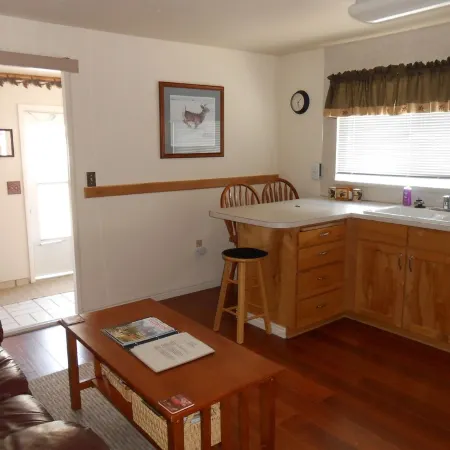 The Pinecone Cabin is a small cozy cabin in the heart of West Yellowstone, MT.