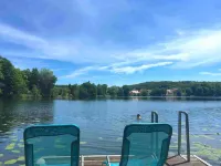 Garden house with sauna directly on the Buckowsee Hotels in Buckow