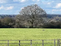 The Lodge, South Cotswolds, comfortable contemporary rural home, views, parking
