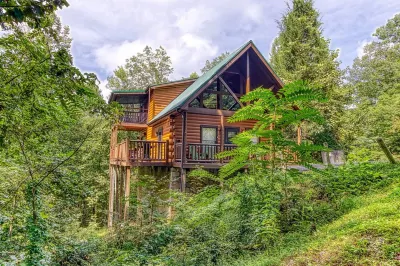 Wall of Windows and Hot Tub Among Smoky Mountain Treetops! Hotels near Judy Jones Pottery