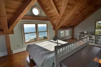 On the front, views of the surf